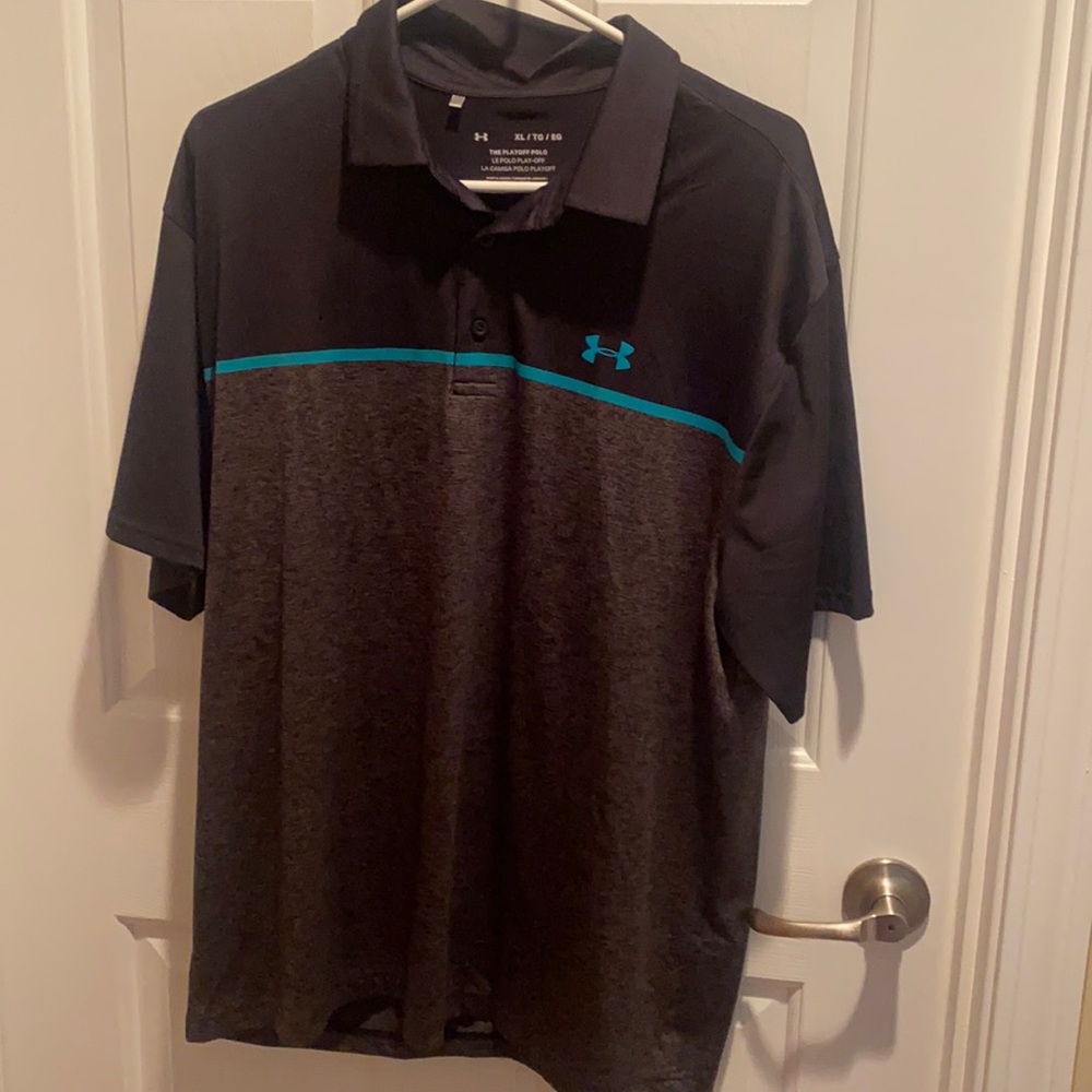 Men’s Black UA polo
